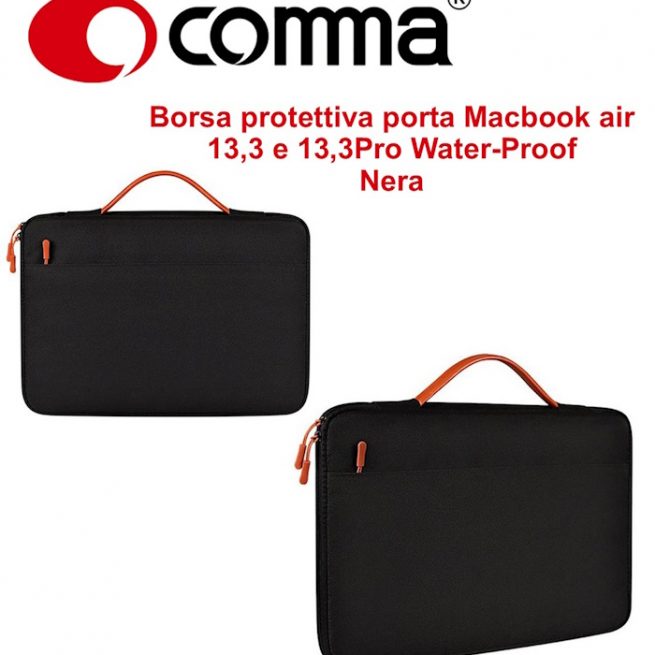 Borsa protettiva Macbook air 13,3 e 13,3Pro Water-Proof Nera