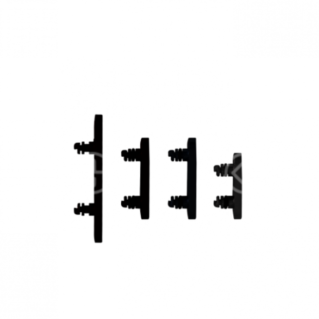 Set pulsanti laterali per iPhone 15 Pro/15 Pro Max Nero Titanio