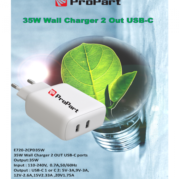 ProPart Carica - Cavi e Power Bank PP7202CPD35W