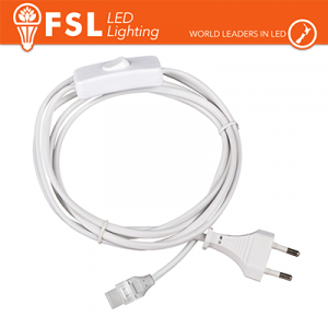 Cavo spina 1m per strisce LED220V con interruttore