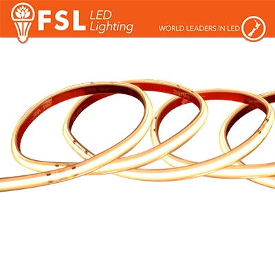 Striscia LED COB 5metri - IP65 3000K 24V 15W/m 1450lm/m CRI90