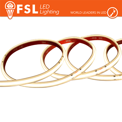 Striscia LED COB 5metri - IP65 4000K 24V 15W/m 1500lm/m CRI90