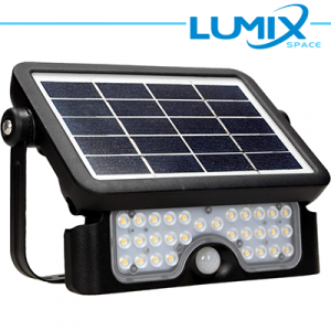 Faretto solare LED senza fili 500lm - con sensori
