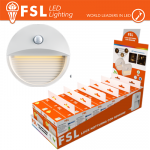 Luce notturna tonda con sensore di movimento bispina con espositore