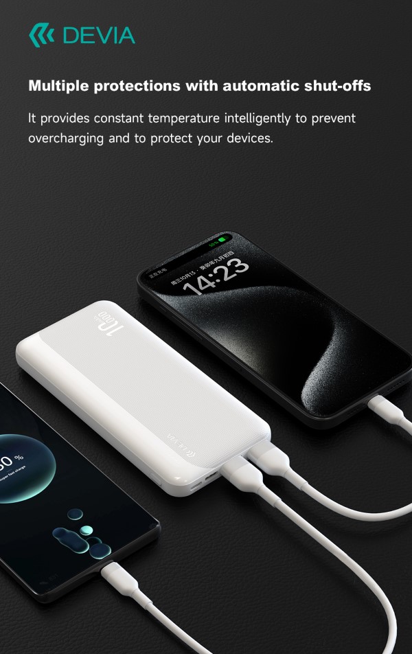 Power Bank Kintone 10,000 mAh 37 Watt Bianco