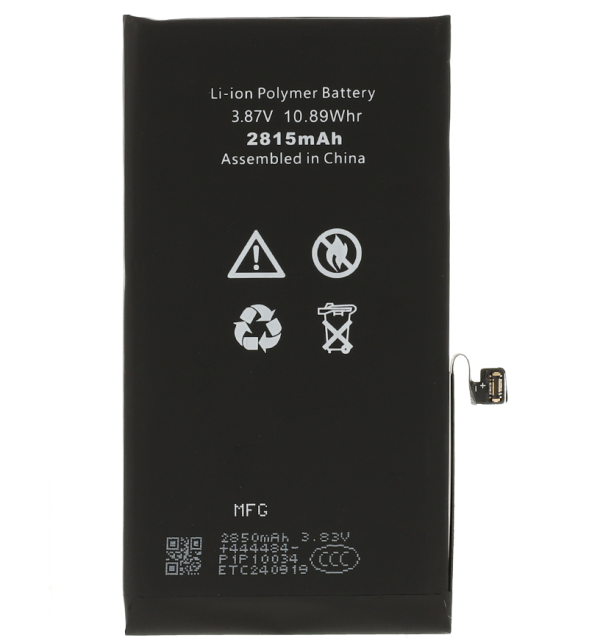 IP 12/12 Pro Batteria Diagnostica 2815mAh Nero S+