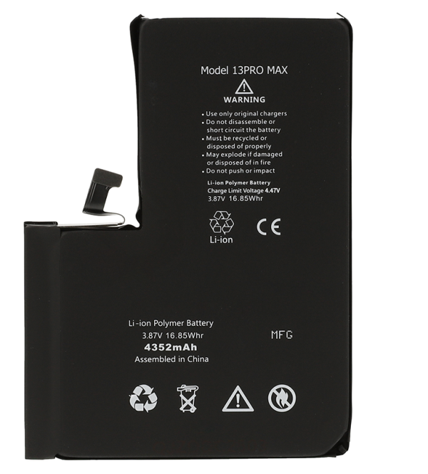 IP 13 Pro Max Batteria Diagnostica 4352 mAh Nero S+