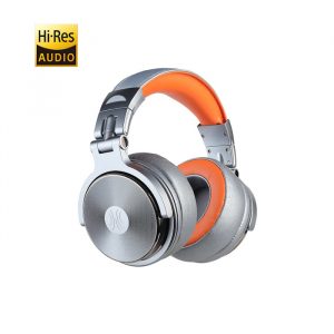OneOdio Studio Pro 50 Hi-Res Cuffie DJ Cablate c/Microfono Silver/Orange