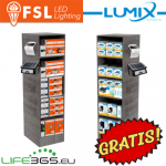 Espositore da terra in legno FSL-LUMIX SPACE 40*50*150 cm