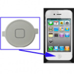 Pulsante Frontale Home per iPhone 4 Bianco