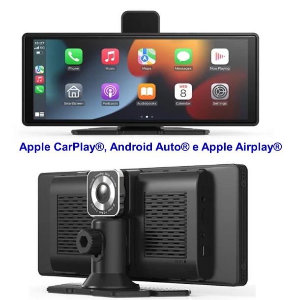 Schermo Maxcom MC01 Vibe Apple CarPlay Android Auto e Apple Airplay Dash Cam