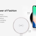 Carica batterie wireless Qi Slim per iPhone Samsung.. Bianco